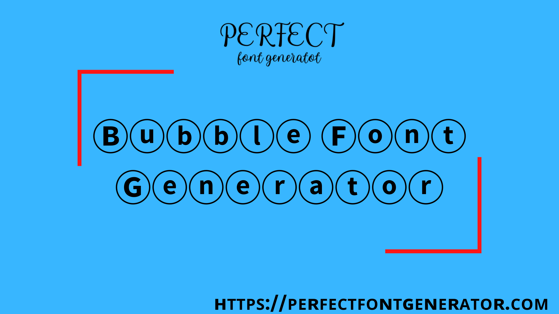 bubble font generator