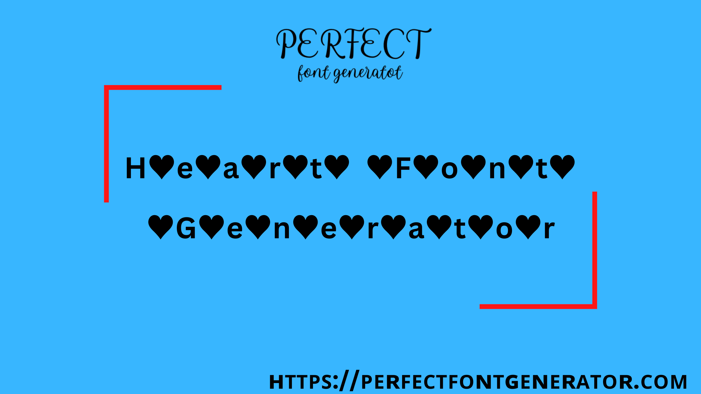 heart font