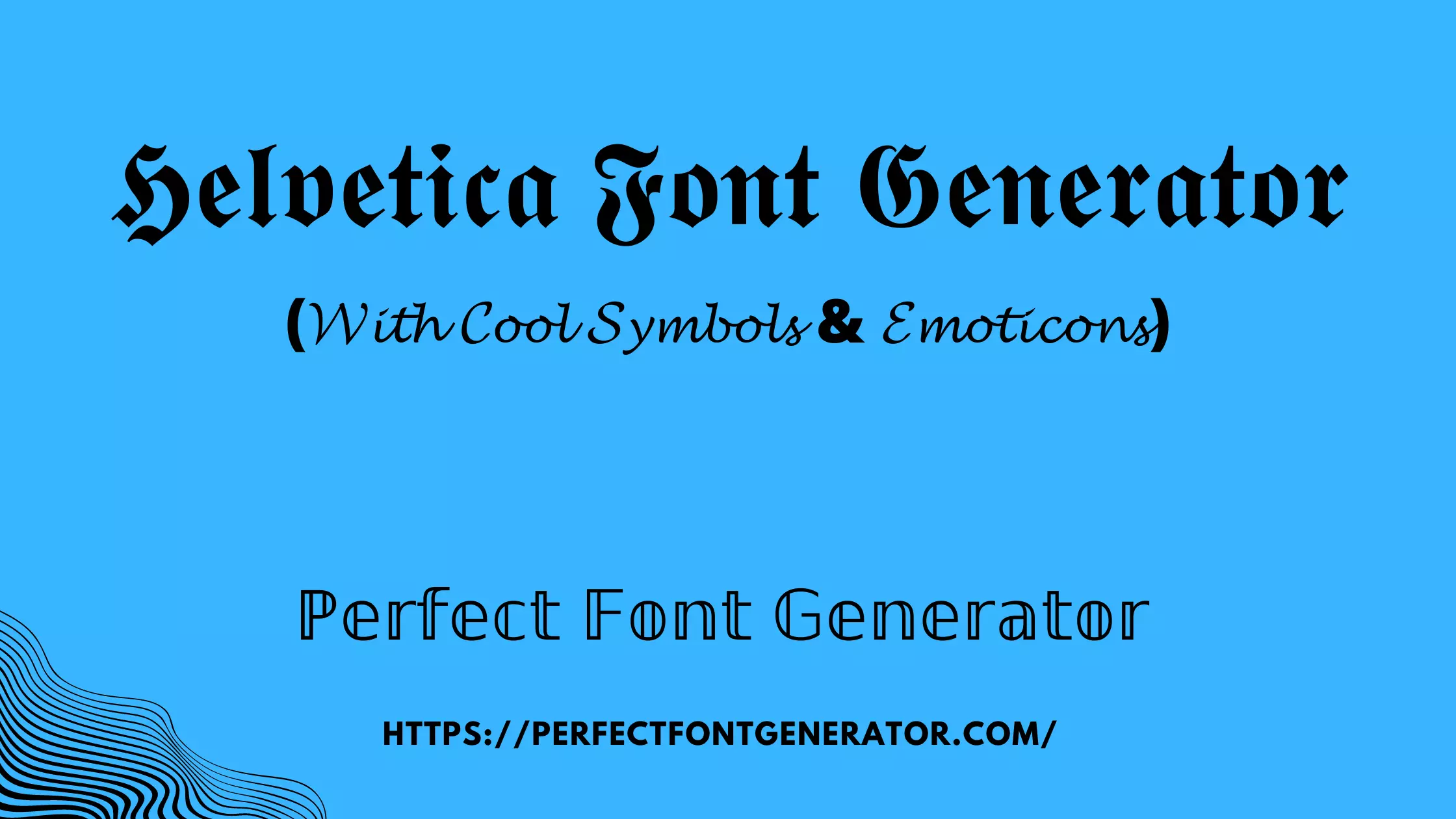 helvetica font generator