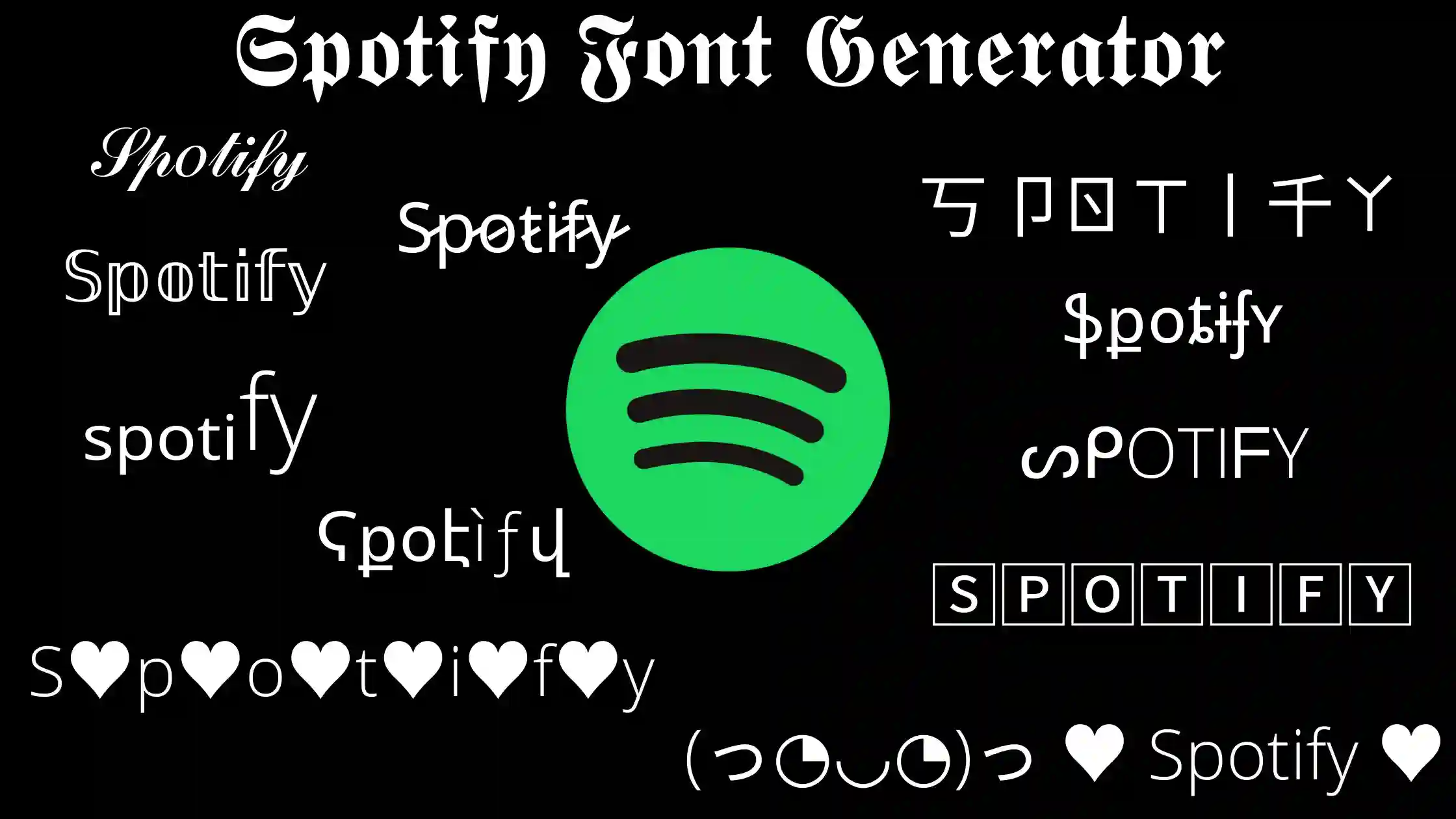 spotify font generator